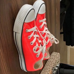 Womens Converse All Star Ox Fiery Coral